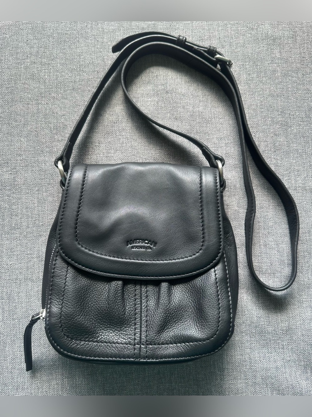 American Leather Co. Marino Leather North/South Crossbody Purse